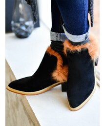 KORMARCH | フェイクファーポイントスウェードライクパンプス(パンプス)