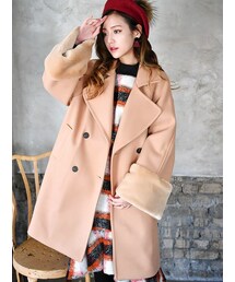 KORMARCH | ファースリーブコート(チェスターコート)