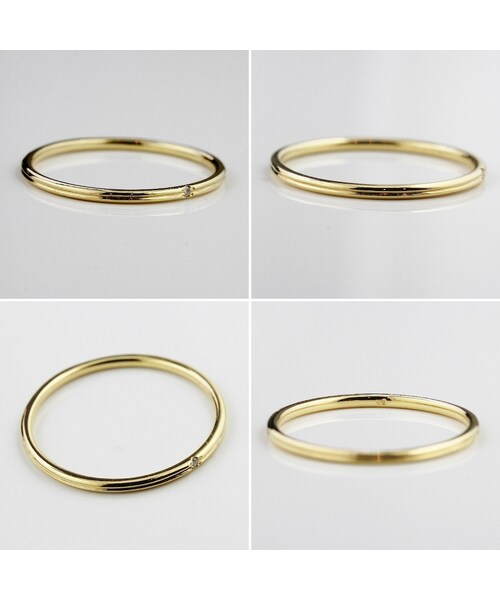 pinacoteca（ピナコテーカ）の「ピナコテーカ 189 レール ダイヤモンド リング（リング・レディース・ゴールド・5.5号〜13号）」の2枚目の写真