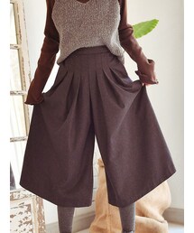 KORMARCH | タックガウチョパンツ(その他パンツ)