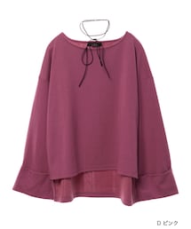 w closet | チョーカー付きボリューム袖プルオーバー(トップス)