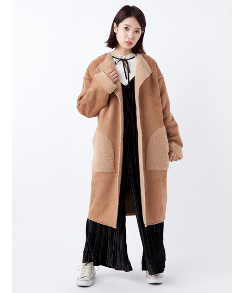 w closet（ダブルクローゼット）の「ベロアリボン付レースプルオーバー（トップス・レディース・オフホワイト/ボルドー/ブラック・FREE）」の14枚目の写真