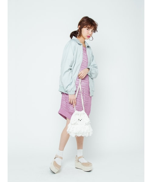 merry Jenny ブランドタグ付きわんわんポシェットオフホワイト merry jenny わんわんポシェット オフホワイト -ファッション通販