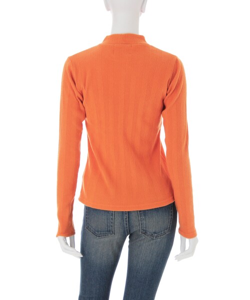 Ungrid（アングリッド）の「ハイネックテレコロングスリーブTee（トップス・レディース・オフホワイト/ライトグレー/ブラック/オレンジ/イエロー）」の8枚目の写真