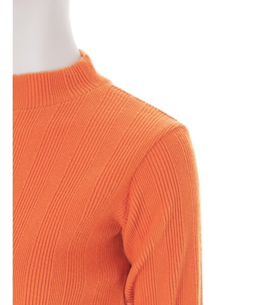 Ungrid（アングリッド）の「ハイネックテレコロングスリーブTee（トップス・レディース・オフホワイト/ライトグレー/ブラック/オレンジ/イエロー）」の10枚目の写真