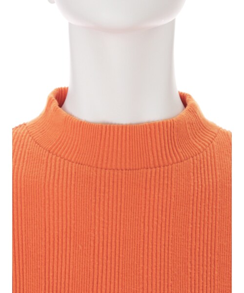 Ungrid（アングリッド）の「ハイネックテレコロングスリーブTee（トップス・レディース・オフホワイト/ライトグレー/ブラック/オレンジ/イエロー）」の9枚目の写真