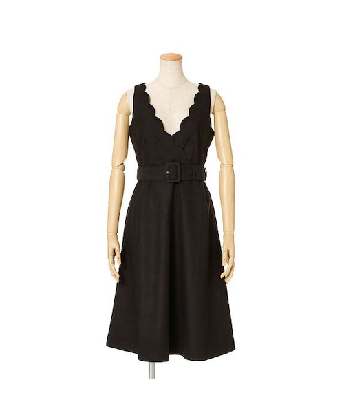 an another angelus（アンアナザーアンジェラス）の「ベルト付きスカラップジャンスカ/an another angelus（ワンピース・レディース・その他）」の4枚目の写真