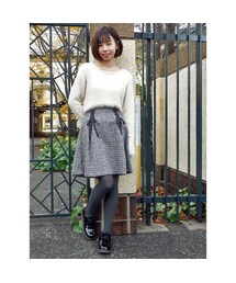 F i.n.t | ダブルレースアップツイードスカート/F i.n.t(スカート)