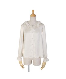 F i.n.t | タック衿サテンブラウス/F i.n.t(シャツ/ブラウス)