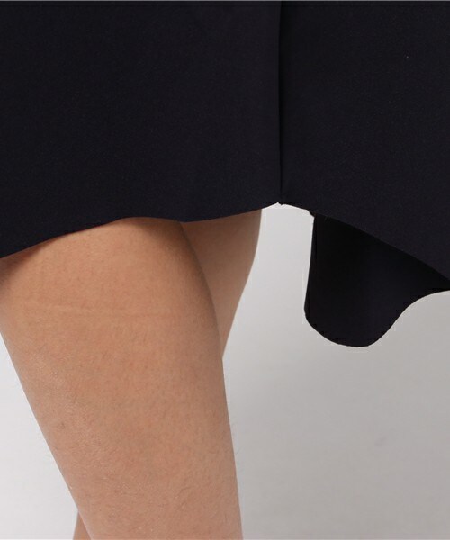 INTERPLANET(インタープラネット)の「ジャージVネックヘムOP(ワンピース・レディース・モカ/ネイビー・FREE)」の7枚目の写真