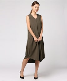 INTERPLANET | ジャージVネックヘムOP(ワンピース)