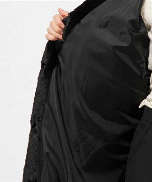 CLANE（クラネ）の「【CLANE】リコファーコート ブラック（）」 - WEAR