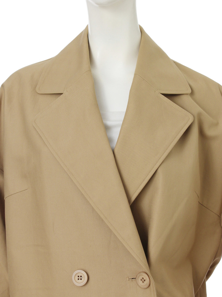 LAGUNAMOON(ラグナムーン)の「ダブルフェイスフォルムコート(ジャケット/アウター・レディース・ブラック/ベージュ・S/M)」の6枚目の写真