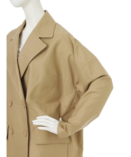 LAGUNAMOON(ラグナムーン)の「ダブルフェイスフォルムコート(ジャケット/アウター・レディース・ブラック/ベージュ・S/M)」の7枚目の写真