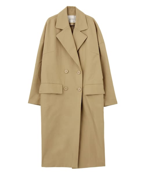 LAGUNAMOON(ラグナムーン)の「ダブルフェイスフォルムコート(ジャケット/アウター・レディース・ブラック/ベージュ・S/M)」の2枚目の写真