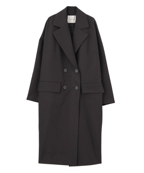 LAGUNAMOON(ラグナムーン)の「ダブルフェイスフォルムコート(ジャケット/アウター・レディース・ブラック/ベージュ・S/M)」の1枚目の写真