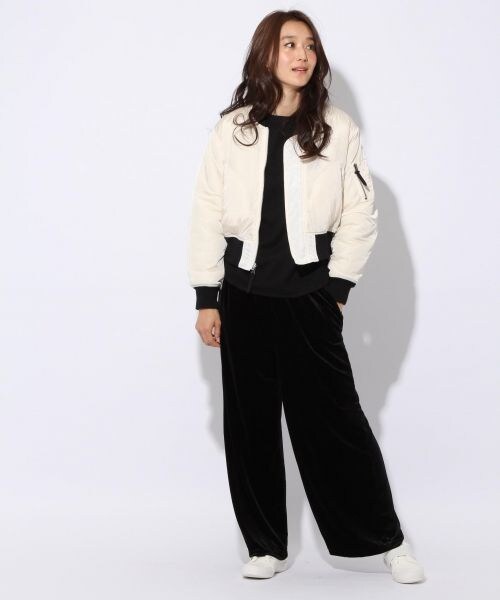 niko and...(ニコアンド)の「リバーシブルモコジャン(ジャケット/アウター・オフホワイト/ライトブラウン)」の6枚目の写真