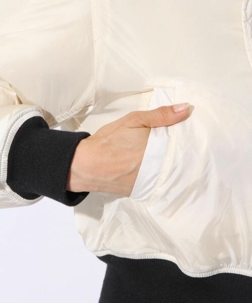 niko and...(ニコアンド)の「リバーシブルモコジャン(ジャケット/アウター・オフホワイト/ライトブラウン)」の14枚目の写真