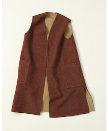 45R | カルゼ二重織ノースリーブコート(ジャケット/アウター)