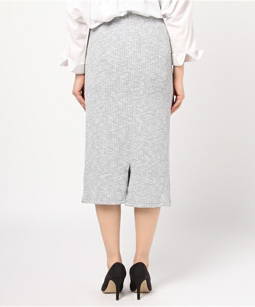 archives（アルシーヴ）の「ニットソーリブスカート（スカート・レディース・グレー/ベージュ/ラベンダー・MEDIUM）」の6枚目の写真