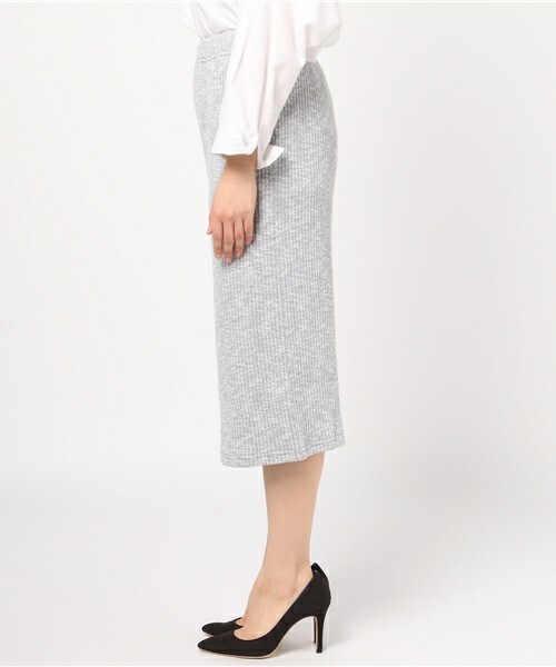 archives（アルシーヴ）の「ニットソーリブスカート（スカート・レディース・グレー/ベージュ/ラベンダー・MEDIUM）」の5枚目の写真