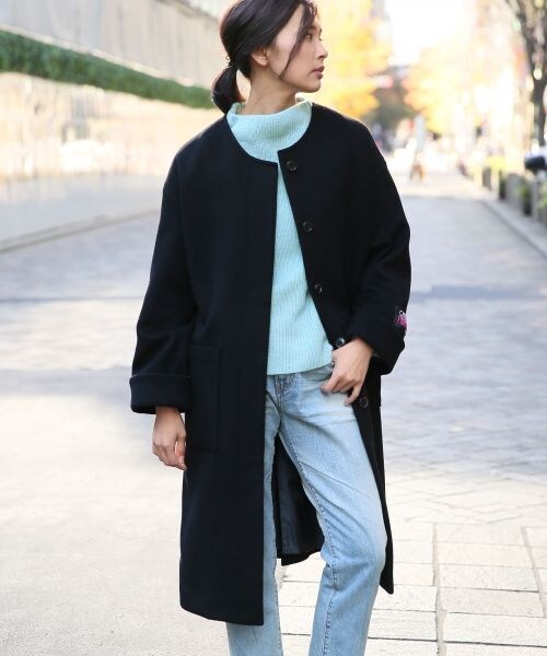 apart by lowrys casheepノーカラーコート A part by（アパートバイ）の「casheepノーカラーコート（ノー