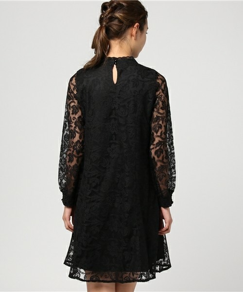 archives（アルシーヴ）の「レース地ワンピース（ワンピース・レディース・ブラック/グレー/ピンク・MEDIUM）」の6枚目の写真