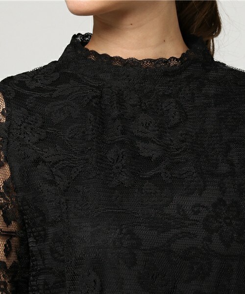 archives（アルシーヴ）の「レース地ワンピース（ワンピース・レディース・ブラック/グレー/ピンク・MEDIUM）」の8枚目の写真