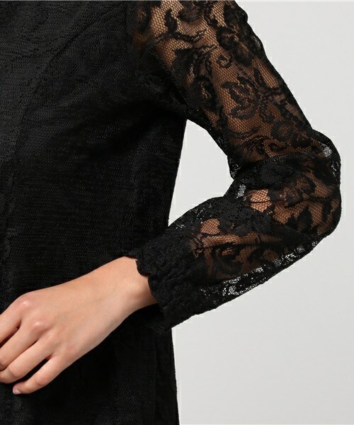 archives（アルシーヴ）の「レース地ワンピース（ワンピース・レディース・ブラック/グレー/ピンク・MEDIUM）」の10枚目の写真