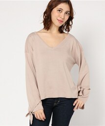 archives | 袖リボンVネックプルオーバー(ニット/セーター)