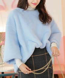 DHOLIC | ラウンドネックフェイクファープルオーバー(その他トップス)