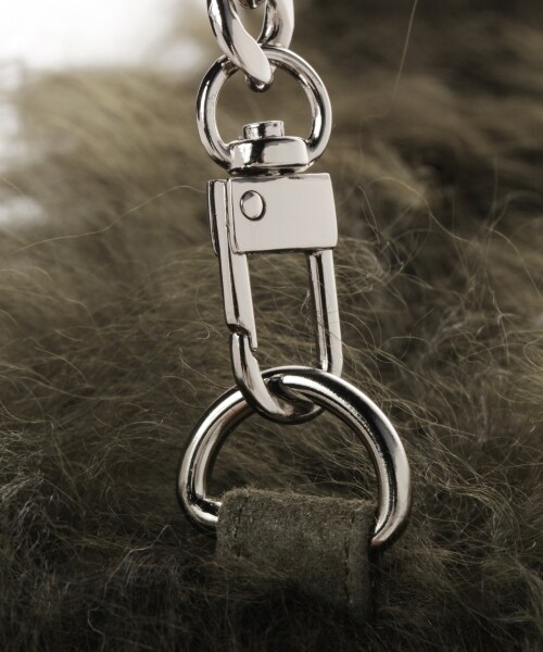 BAYFLOW（ベイフロー）の「チベットラムショルダーバッグ（バッグ・グレー/ピンク/カーキ）」の11枚目の写真