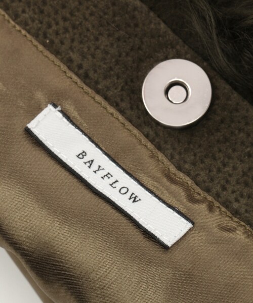 BAYFLOW（ベイフロー）の「チベットラムショルダーバッグ（バッグ・グレー/ピンク/カーキ）」の10枚目の写真