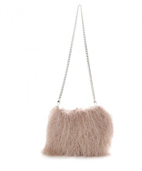 BAYFLOW（ベイフロー）の「チベットラムショルダーバッグ（バッグ・グレー/ピンク/カーキ）」の5枚目の写真