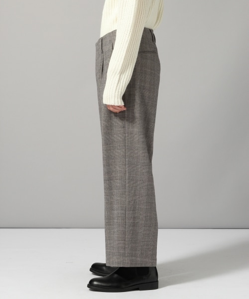 HARE（ハレ）の「グレンチェックワイドパンツ（パンツ・グレー）」の3枚目の写真