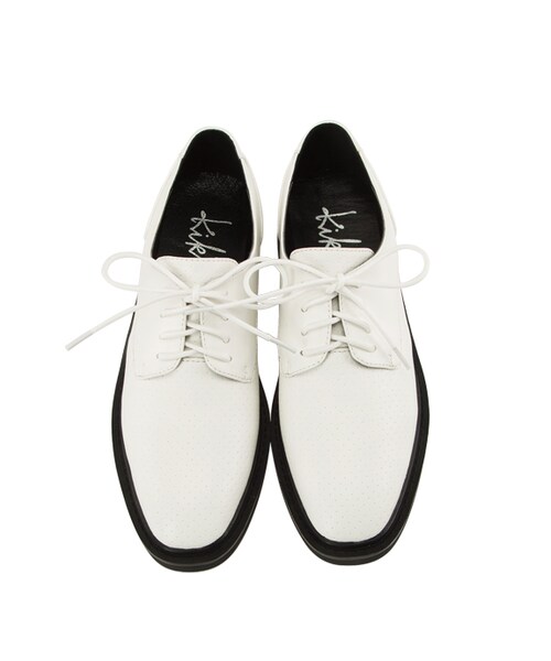 gracegift（グレースギフト）の「聯名2way綁帶休閒牛津鞋（シューズ・レディース・白・35/36/37/38/39/40/41）」の3枚目の写真