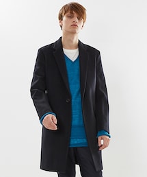 N.HOOLYWOOD（N.ハリウッド）の「1Bチェスターコート ブラック