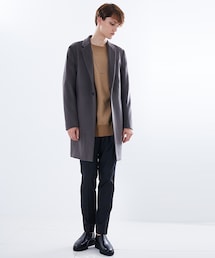 N.HOOLYWOOD（N.ハリウッド）の「1Bチェスターコート ブラック