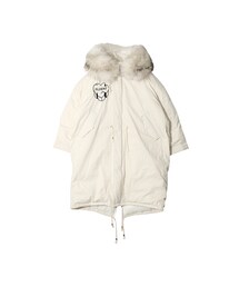 STYLENANDA | フォックスファーフードロゴダックダウン(その他)