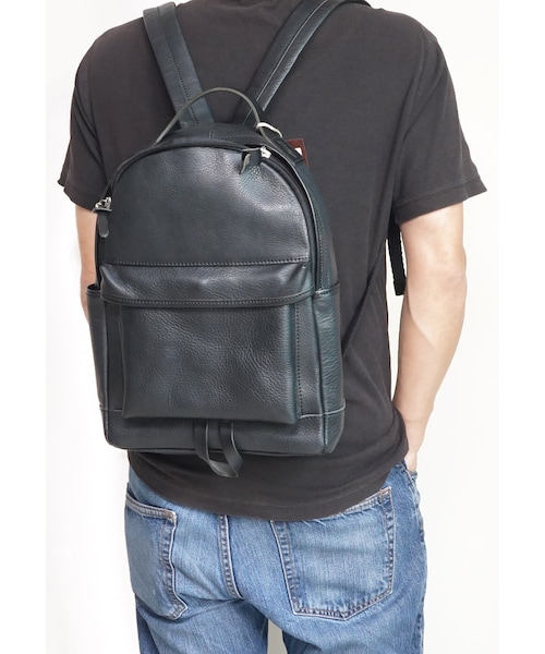 pray（プレイ）の「Japan PRAY Leather Backpack PRBP-003BK（）」 - WEAR