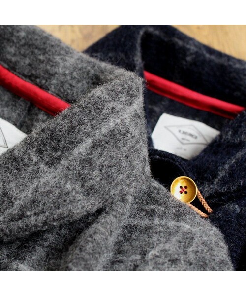 Handmade（ハンドメイド）の「ウインドーペーンニットジャケット（その他アウター・レディース・その他）」の3枚目の写真