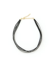 GRL | レザー細紐5連チョーカー(ネックレス)