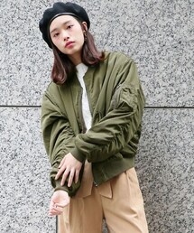 LOWRYS FARM | ★WEB先行予約アイテム★リバーシブルソデボリュームＭＡ－１(ジャケット/アウター)