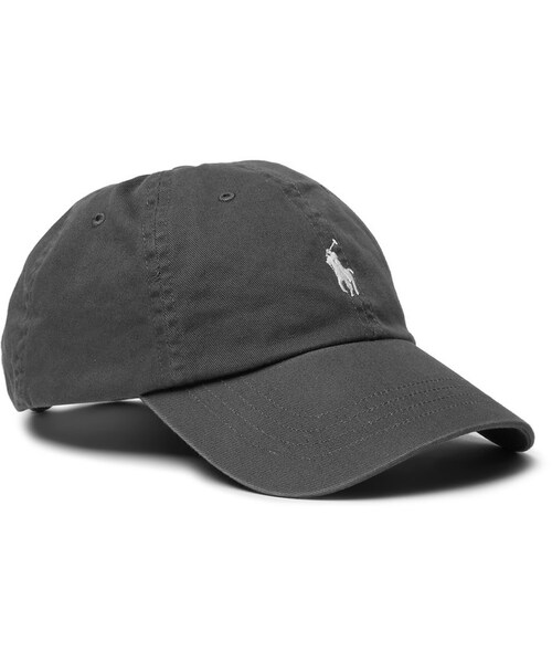 POLO RALPH LAUREN（ポロ ラルフ ローレン）の「Polo Ralph Lauren Cotton-Twill Baseball Cap（帽子・メンズ・Black/Gray/Blue/Brown・One size）」の2枚目の写真