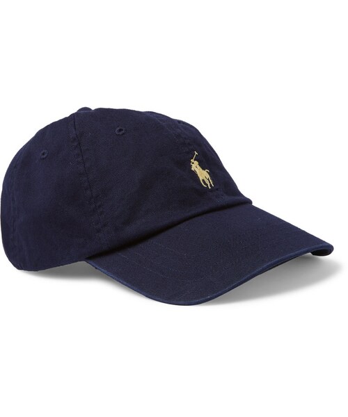 POLO RALPH LAUREN（ポロ ラルフ ローレン）の「Polo Ralph Lauren Cotton-Twill Baseball Cap（帽子・メンズ・Black/Gray/Blue/Brown・One size）」の4枚目の写真