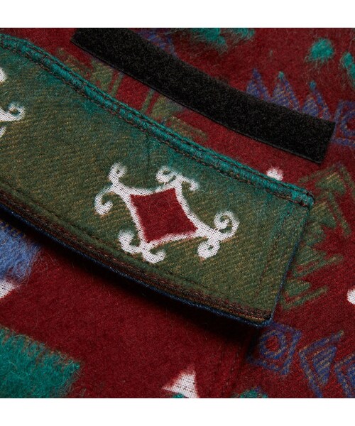 VALENTINO（ヴァレンティノ）の「Valentino Shearling, Corduroy and Denim-Trimmed Wool-Blend Jacket（ジャケット/アウター・メンズ・Red・IT48/IT50/IT52）」の2枚目の写真