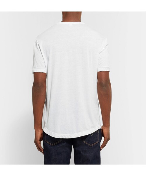 JAMES PERSE（ジェームスパース）の「James Perse Cotton-Jersey T-Shirt（Tシャツ/カットソー・メンズ・White・1/2/3/4/5）」の4枚目の写真
