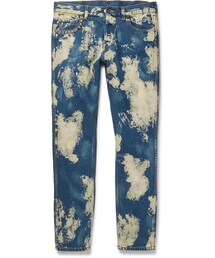 GUCCI | Gucci Slim-Fit Studded Acid-Washed Denim Jeans(デニムパンツ)