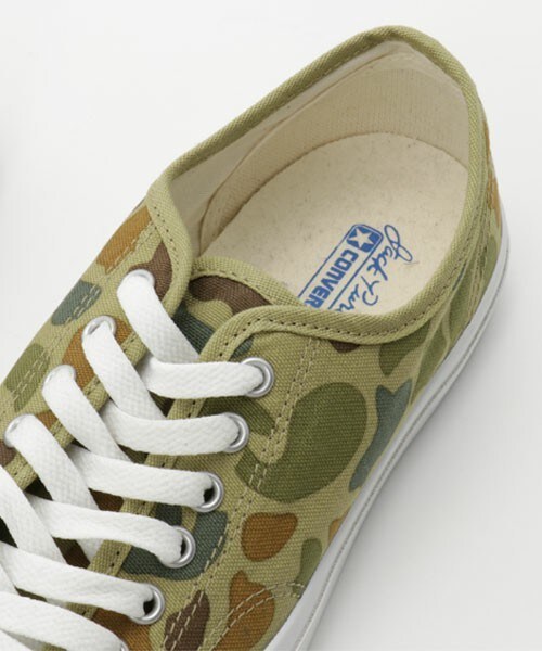 【新品】CONVERSE ジャックパーセル ハンターカモ 迷彩 カモフラージュ 街に馴染むあの頃の定番スニーカー】印象的な迷彩柄・コンバース