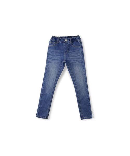 BRANSHES（ブランシェス）の「プレミアムストレッチデニムスキニーパンツ（デニムパンツ・キッズ・ブルー/ネイビーブルー/ブラック・80～150）」の3枚目の写真